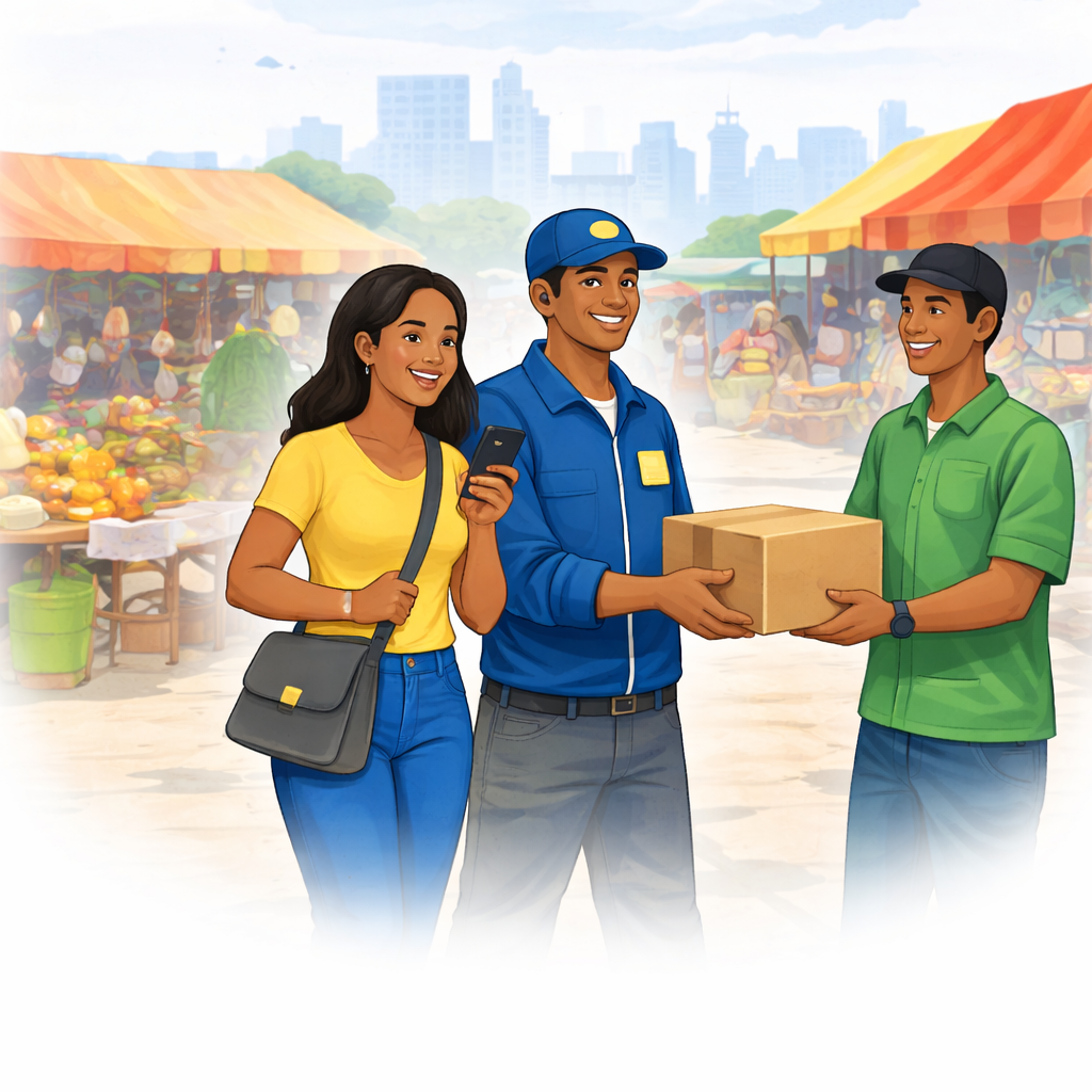 Illustration of local commerce